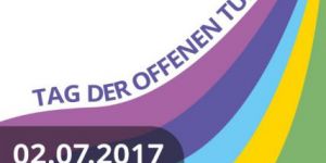 Plakat für den Tag der offenen Tür am 02. Juli 2017
